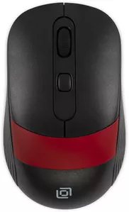 Мышь Oklick 310MW (черный/красный) фото