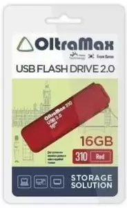 USB Flash Oltramax 310 16GB (красный) фото