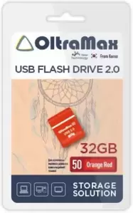 USB Flash Oltramax 50 32GB (оранжевый) фото