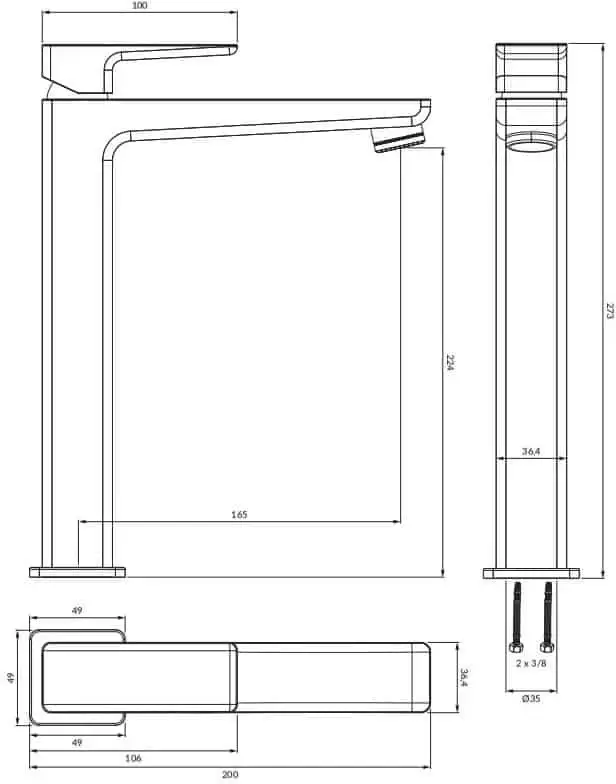 Смеситель Omnires Parma PM7412GR фото