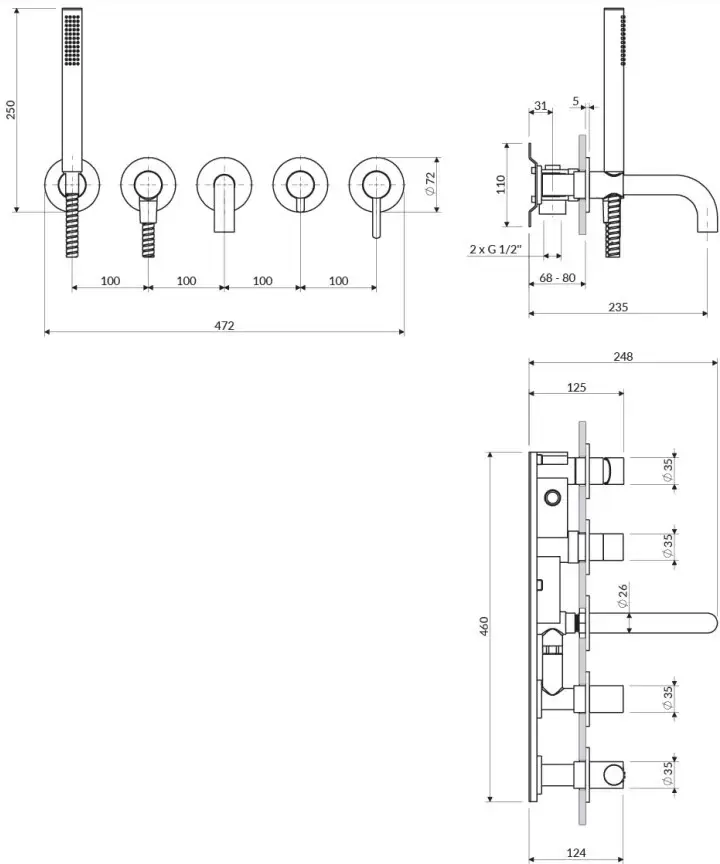 Смеситель Omnires Y Y1237/1SGL фото
