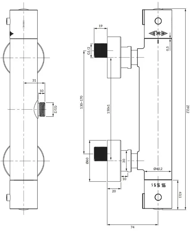 Смеситель Omnires Y Y1246XCR фото