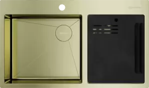 Кухонная мойка Omoikiri Akisame 86-2-LG Side фото