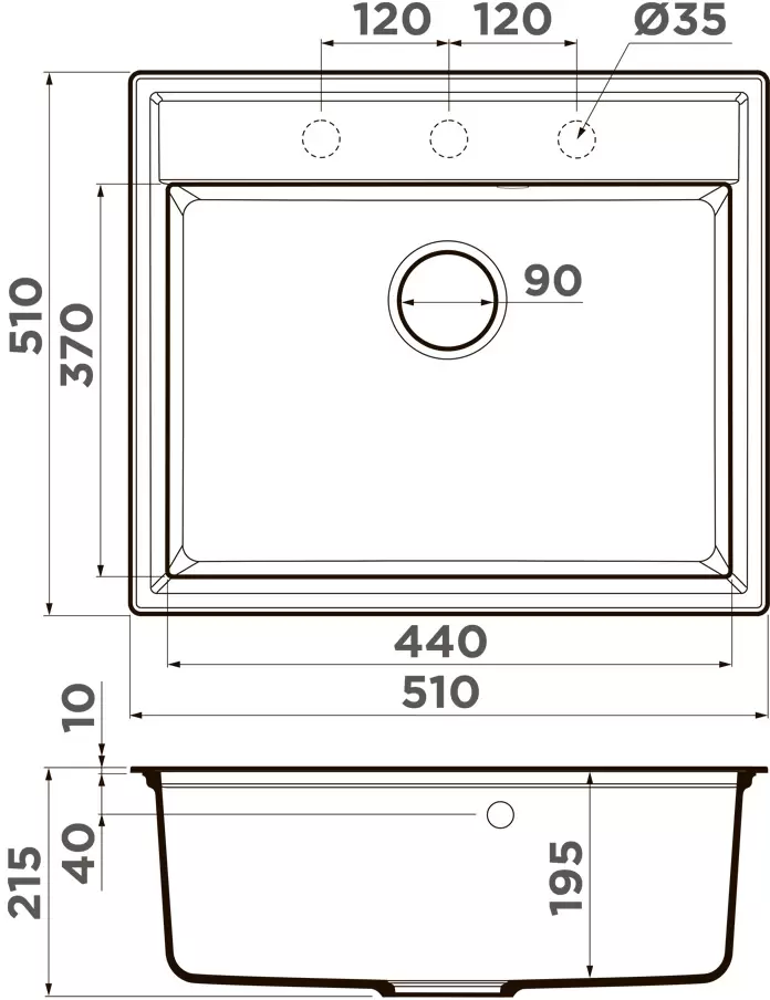 Кухонная мойка Omoikiri Daisen 51 PA фото