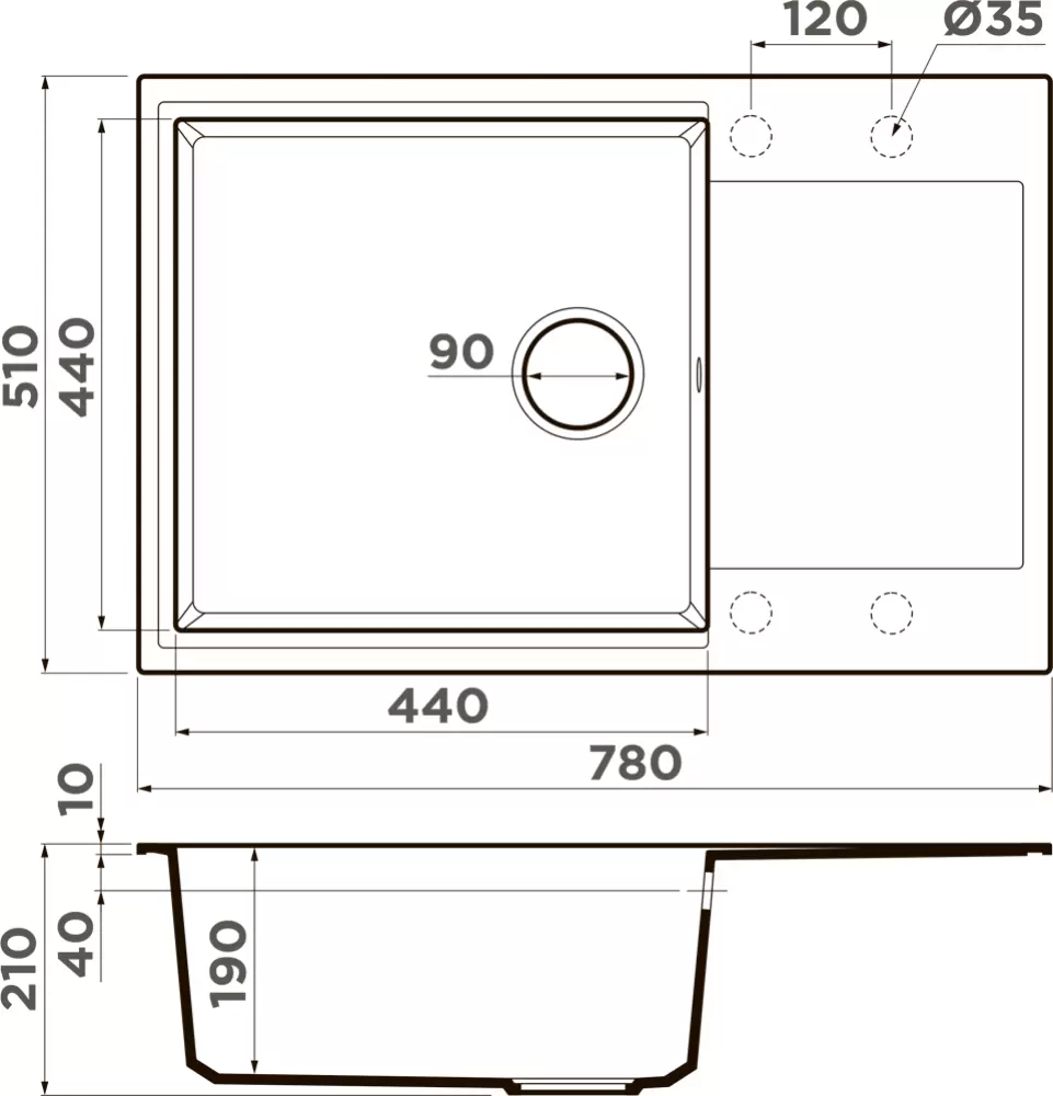 Кухонная мойка Omoikiri Daisen 78-LB ES фото