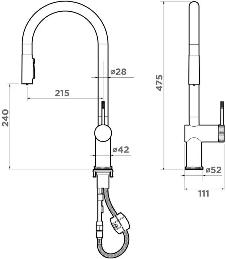 Смеситель Omoikiri Tahara SB BN фото 2