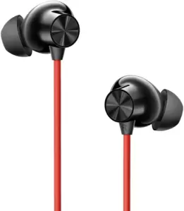 Наушники OnePlus Bullets Wireless Z3 (черный/красный, международная версия) фото