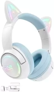Onikuma GT838 Cat Ear (белый/голубой)