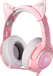 Наушники Onikuma K9 Cat Ears (розовый) фото