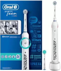 Электрическая зубная щетка Oral-B Smart 4 4000N Teen D601.523.3 (белый) фото