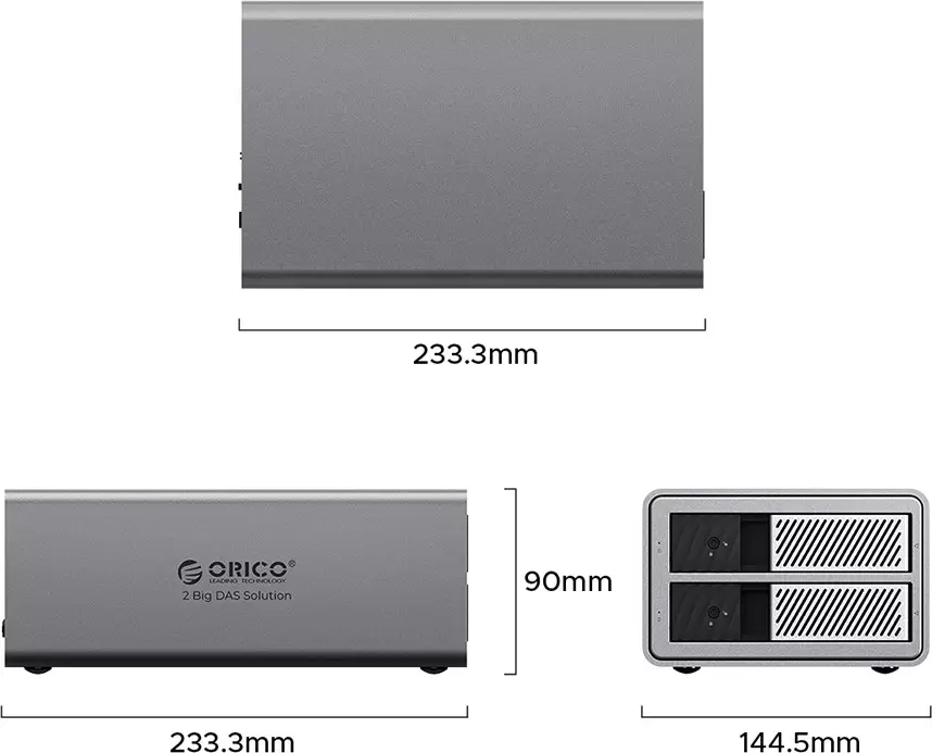Бокс для накопителей Orico 9828RU3-EU-GY-BP (серый) фото