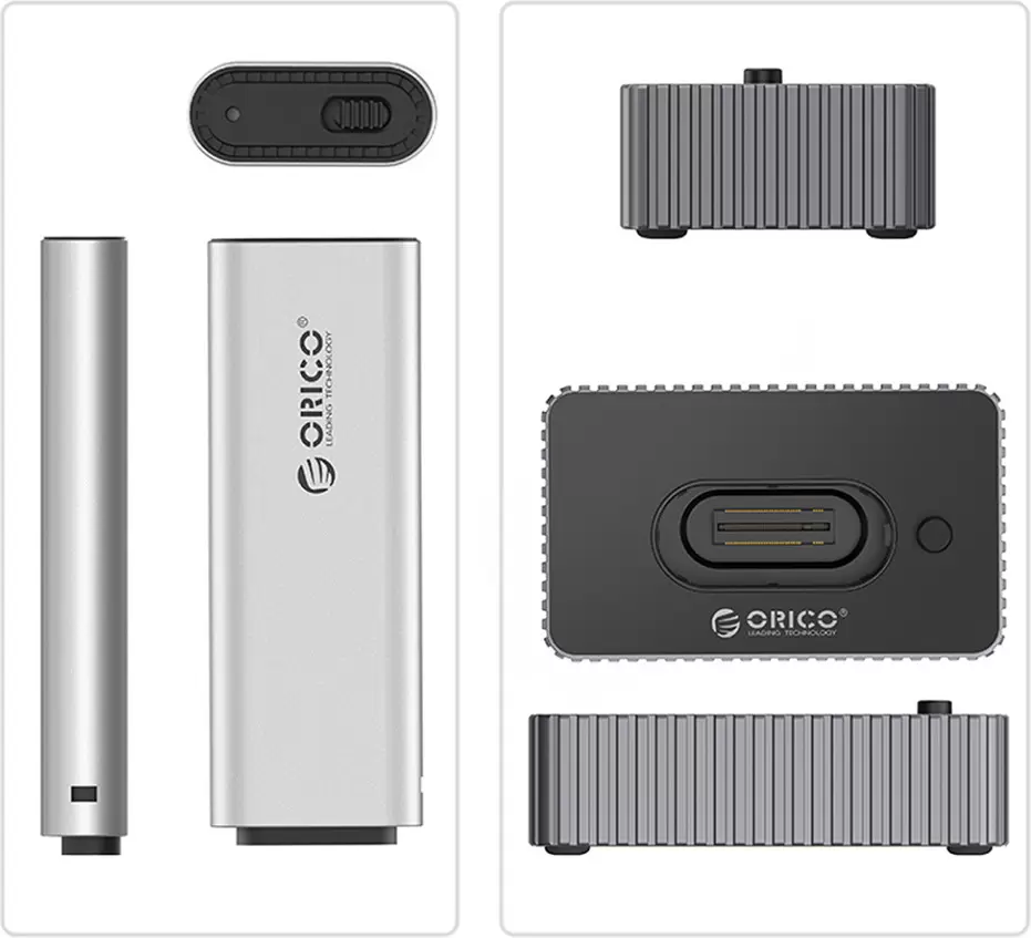 Бокс для накопителей M.2 Orico IT18C3-GY-BP (серый) фото