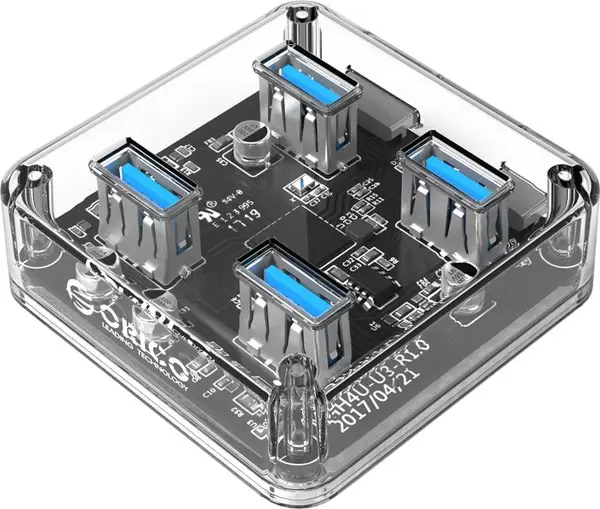 Orico MH4U-U3-10-CR-BP (прозрачный)