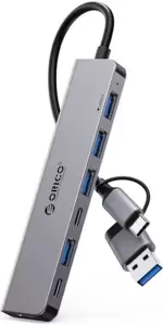 USB-хаб Orico YSA7-U3-GY-BP фото