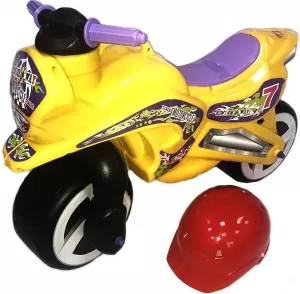 Беговел детский Orion Toys Motorcycle 7 со шлемом 11-007 yellow icon