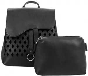 Рюкзак с сумочкой Ors Oro DS-0079/1 (черный) фото