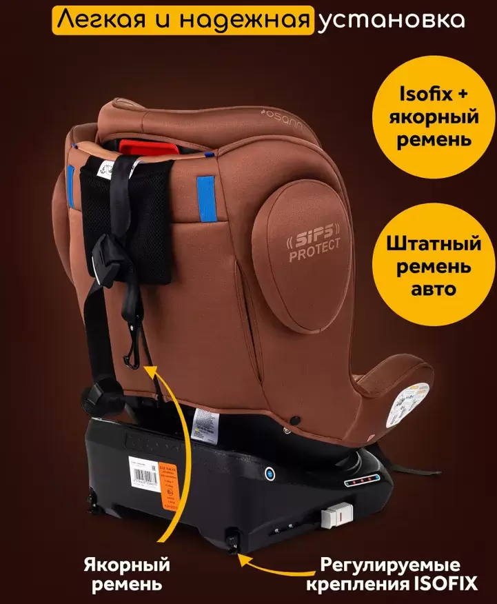 Автокресло Osann Eno360 (Caramel) фото