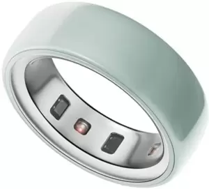 Умное кольцо Oura Ring 4 Ceramic (голубой, размер 5) фото