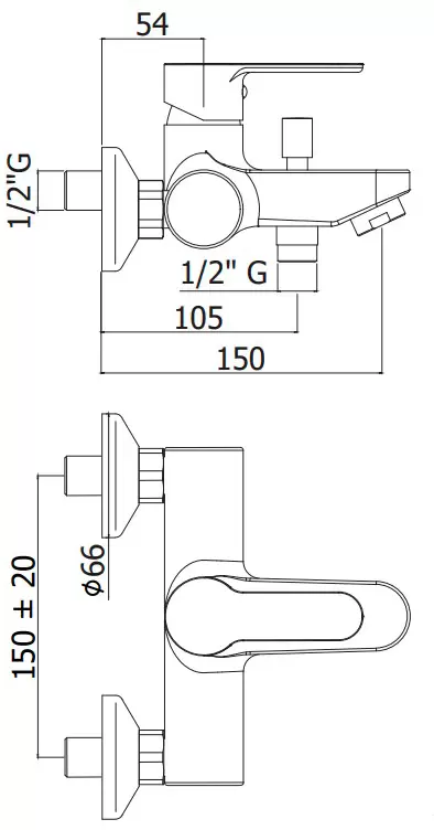 Смеситель Paffoni Blu BLU022CR фото