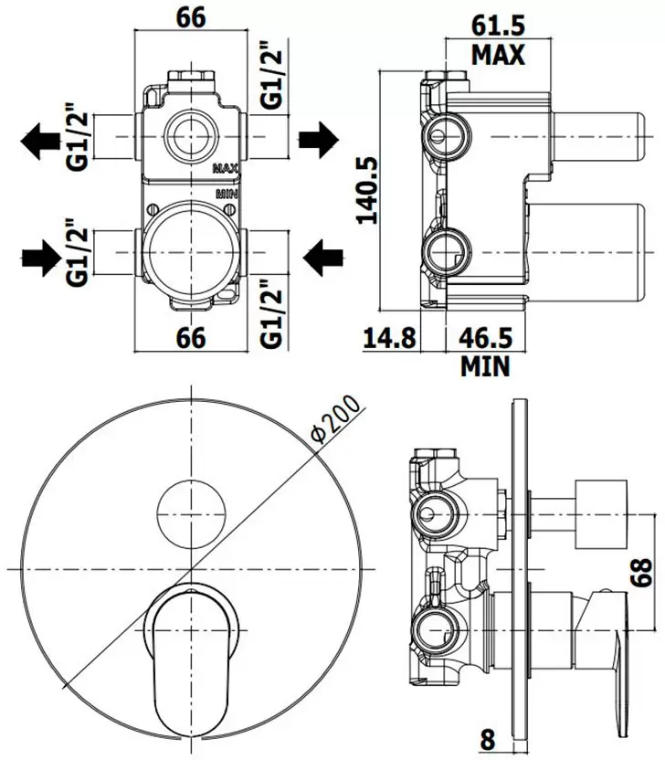 Смеситель Paffoni Candy CA018CR фото