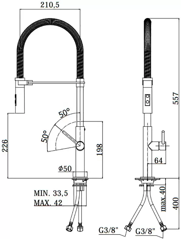 Смеситель Paffoni Chef CH179CR фото 2