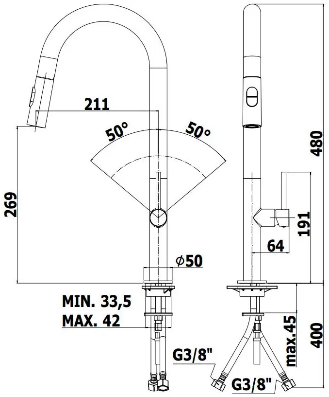 Смеситель Paffoni Chef CH185CR фото
