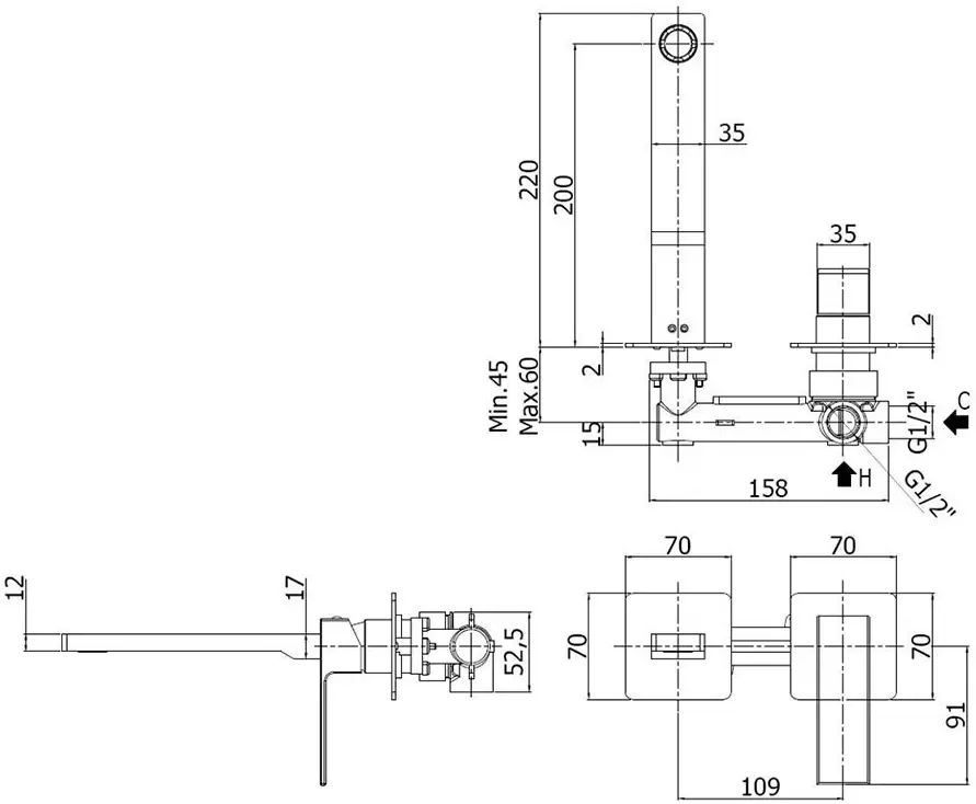 Смеситель Paffoni Elle EL105NO70 фото