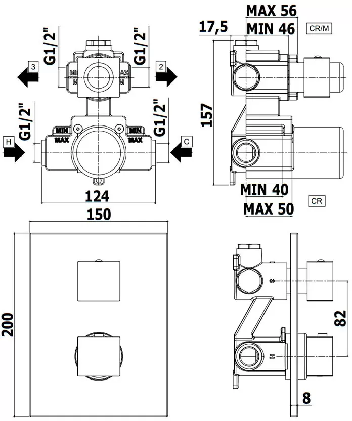 Смеситель Paffoni Elle LEQ518NO/M фото