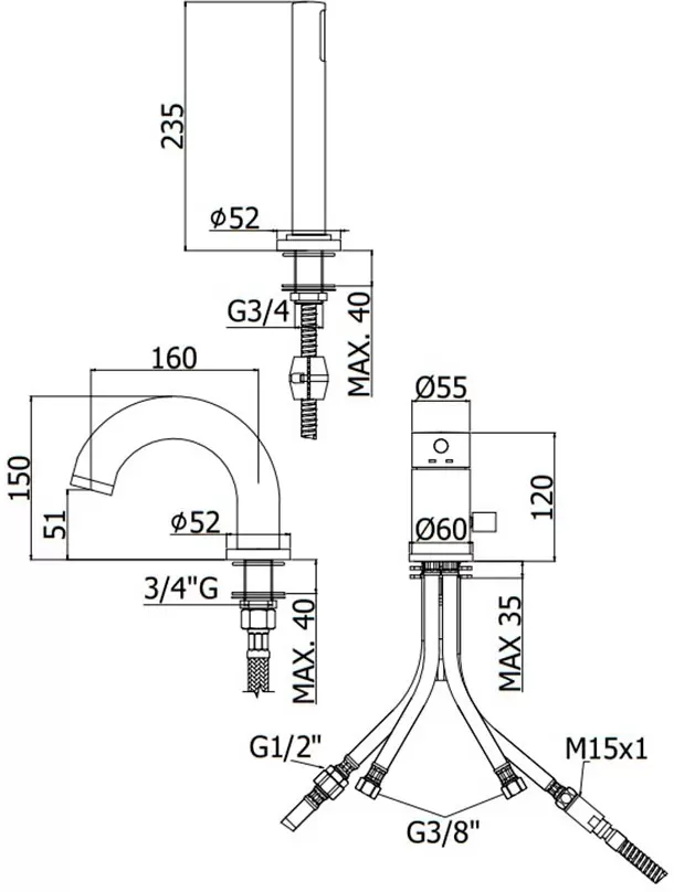 Смеситель Paffoni Light LIG047NO фото