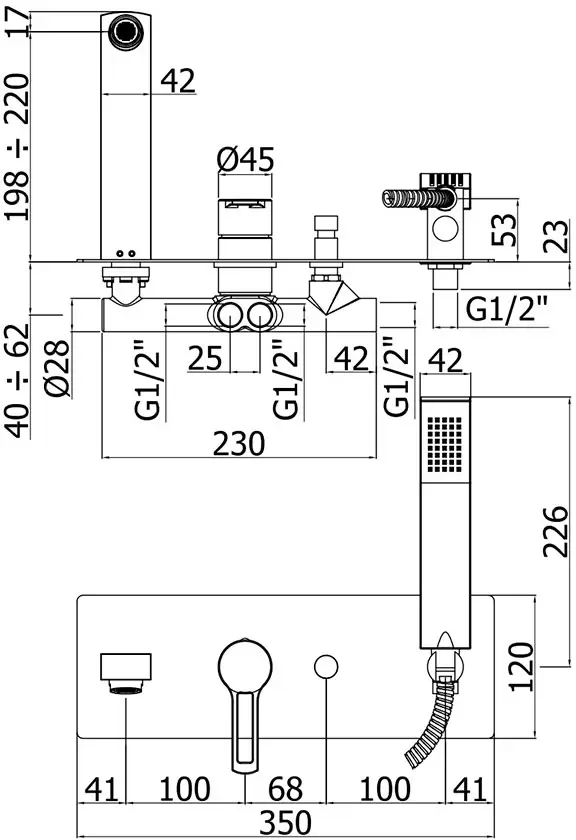 Смеситель Paffoni Ringo RIN001NO фото