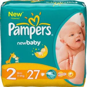 Подгузники Pampers New Baby 2 Mini (3-6 кг) 27 шт фото