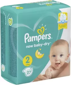 Подгузники Pampers New Baby-Dry 2 Mini (27 шт) фото