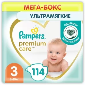 Pampers Premium Care 3 Midi (114 шт)