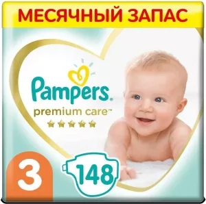 Pampers Premium Care 3 Midi (148 шт)