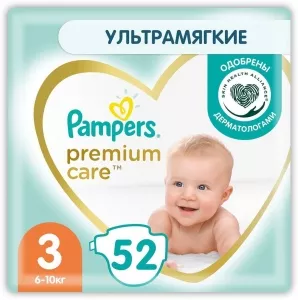 Pampers Premium Care 3 Midi (52 шт)