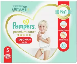 Подгузники-трусики Pampers Premium Care 5 Junior (68шт) фото