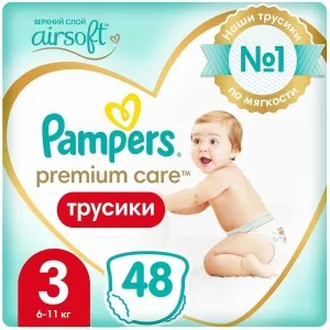 Трусики Pampers Premium Care Pants 3 Midi (48 шт) фото