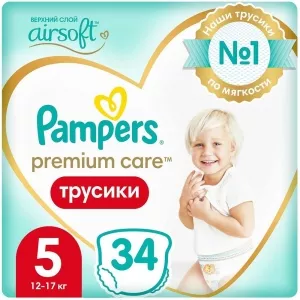 Pampers Premium Care Pants 5 Junior (34 шт)