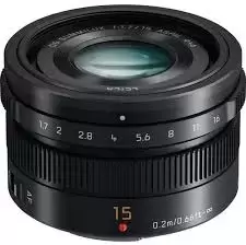 Объектив Panasonic 15mm f1.7 ASPH black фото