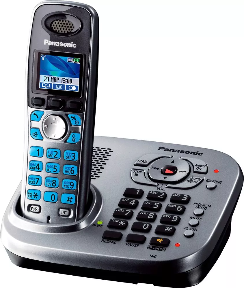 Радиотелефон Dect Panasonic KX-TG8041 купить недорого в Минске, цены –  Shop.by