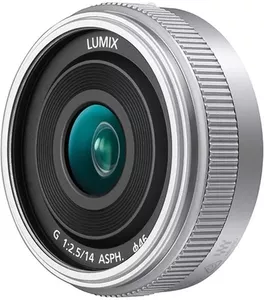 Объектив Panasonic LUMIX G 14mm F2.5 II ASPH. (серебристый) фото
