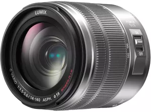 Объектив Panasonic LUMIX G VARIO 14-140mm f/3.5-5.6 ASPH. (серебристый) фото