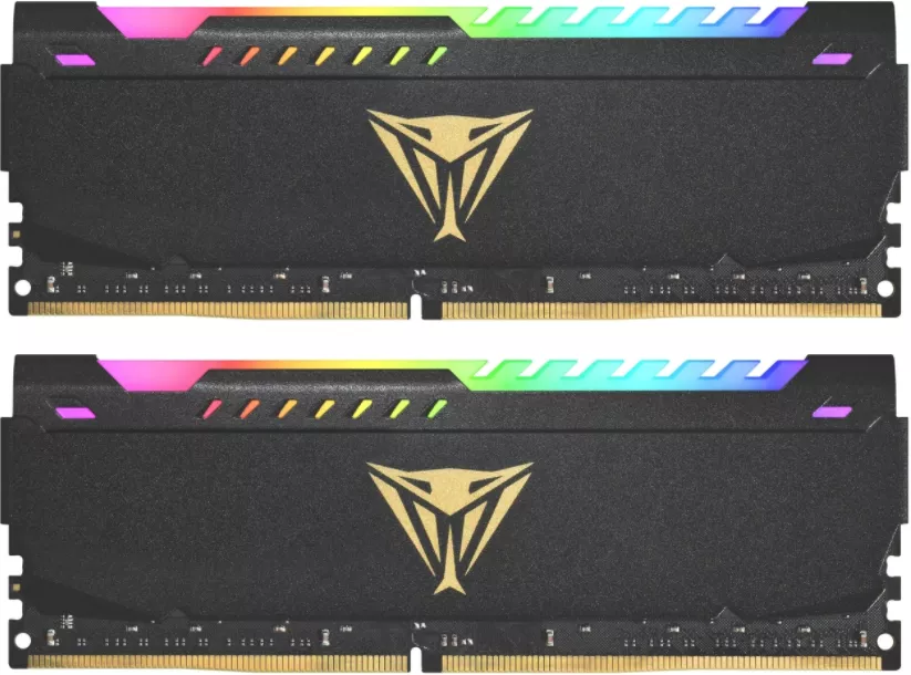 PATRIOT Memory Viper Steel RGB DDR4 DIMM 3200MHz PC4-25600 CL18 - 32Gb Kit 2x16Gb PVSR432G320C8K
