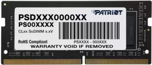 Оперативная память Patriot 8GB DDR4 SODIMM PC4-21300 PSD48G26662S фото