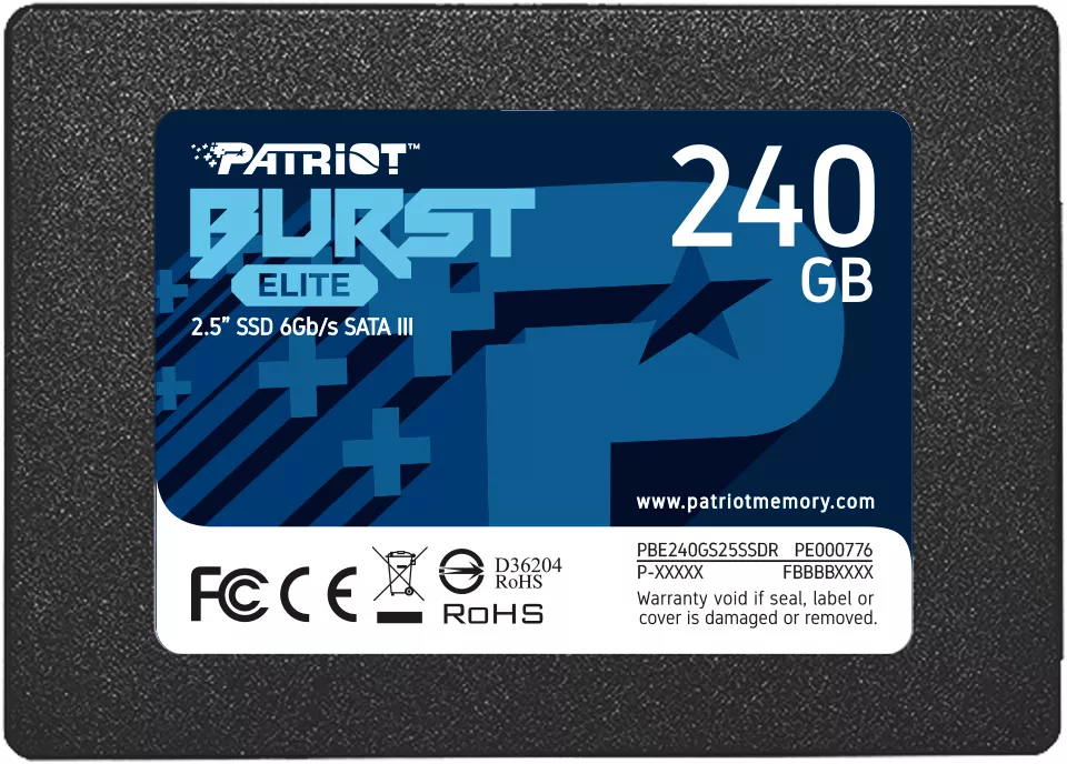 Жесткий диск SSD Patriot Burst Elite 240Gb PBE240GS25SSDR фото