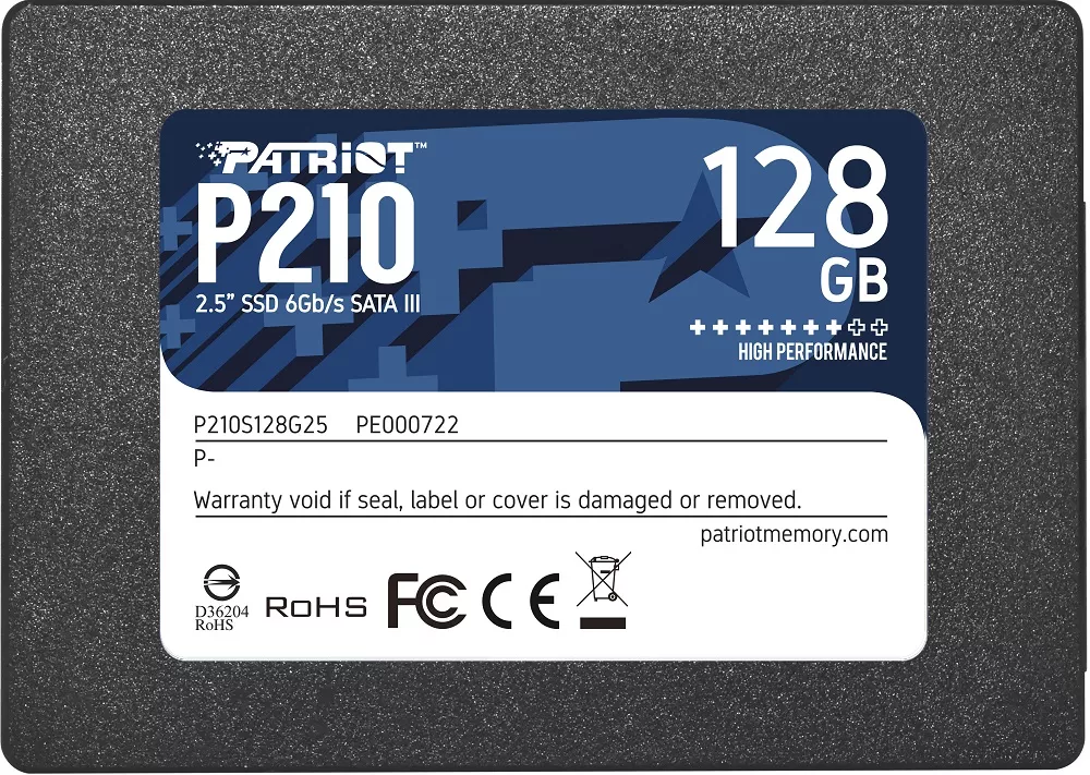 Жесткий диск SSD Patriot P210 (P210S128G25) 128Gb фото
