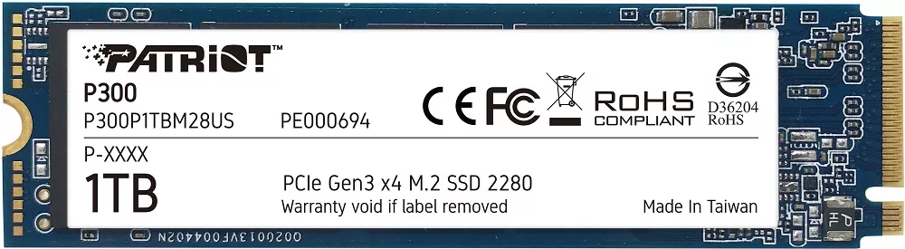Жесткий диск SSD Patriot P300 (P300P1TBM28) 1000Gb фото