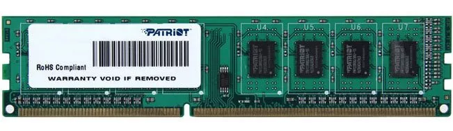 Модуль памяти Patriot Signature 4GB DDR3 PC3-10600 (PSD34G133381) фото