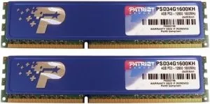 Комплект памяти Patriot PSD34G1600KH DDR3 PC3-12800 4Gb фото