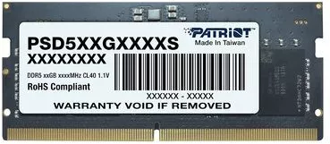 PATRIOT Signature Line 32ГБ DDR5 SODIMM 5600 МГц PSD532G56002S